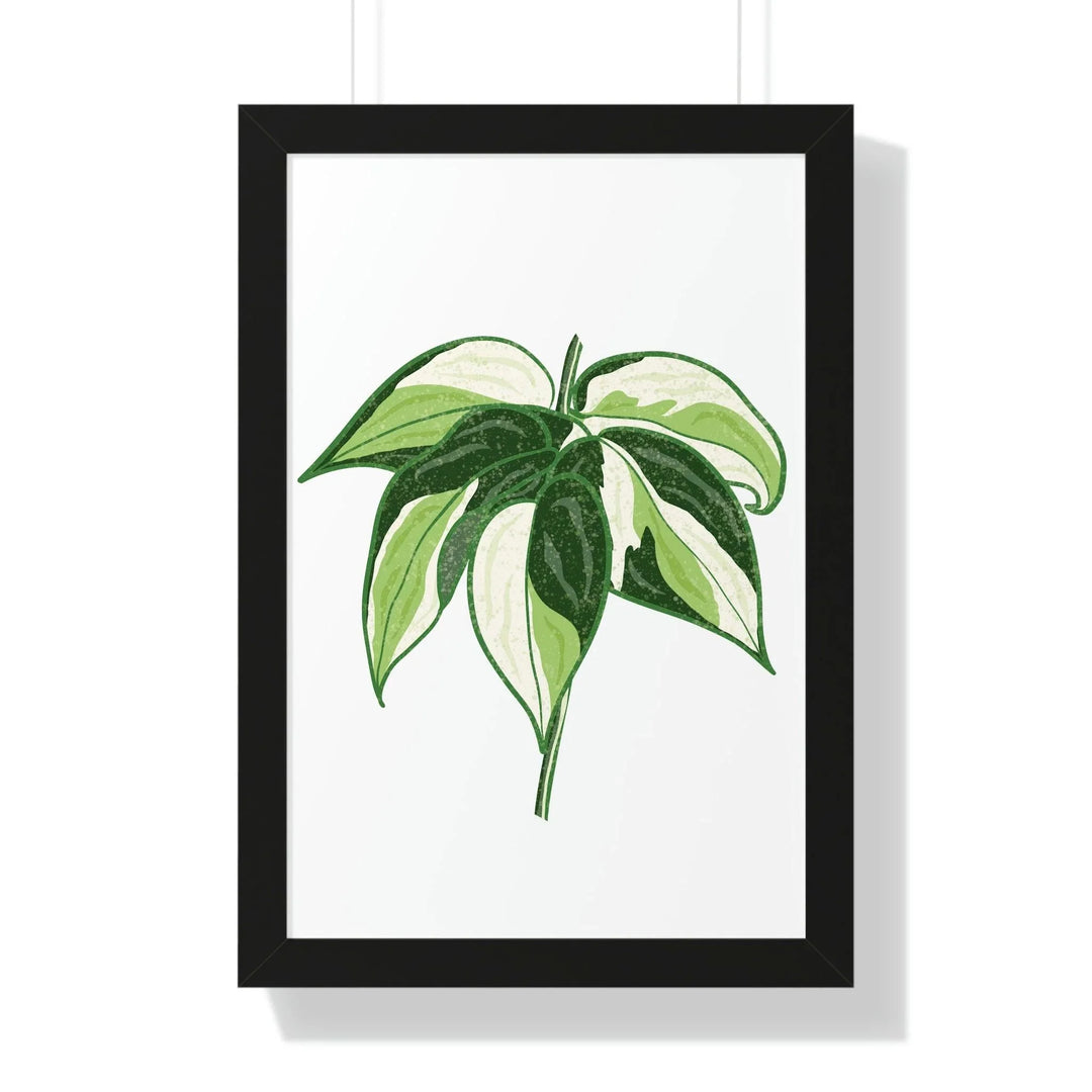 Philodendron 'Cream Splash' Framed Print, Poster, Printify, Framed, Home & Living, Indoor, Paper, Posters, Laura Christine Photography & Design, laurachristinedesign.com