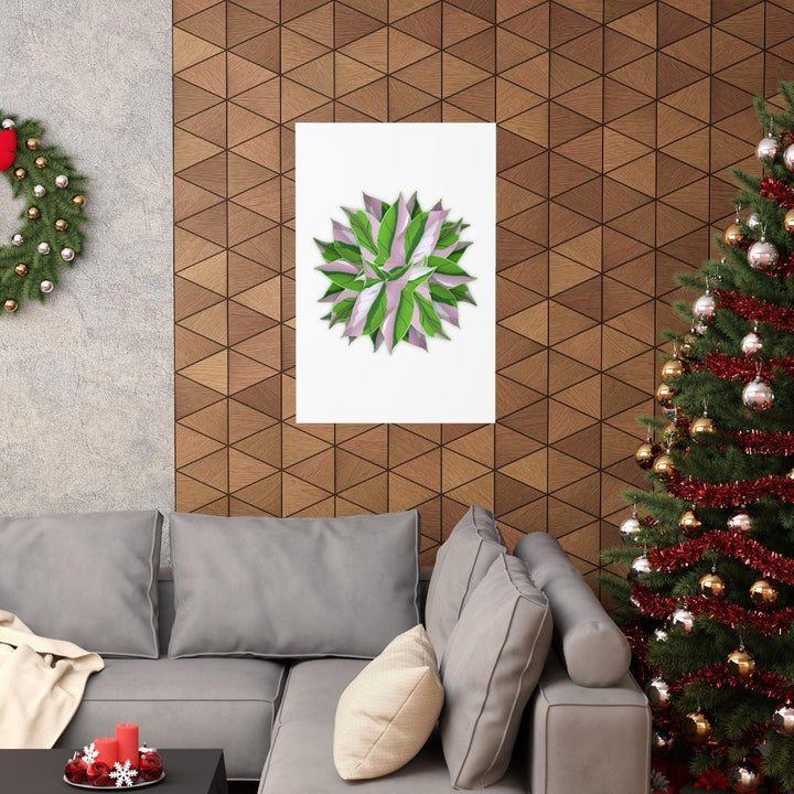 Syngonium Tricolor Botanical Print – Unframed Wall Art - The Potted Pixel