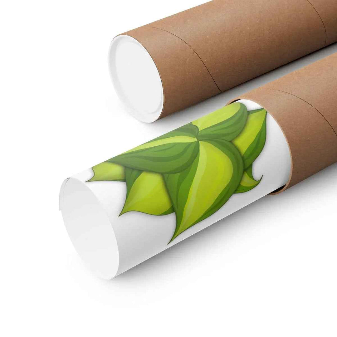 Philodendron Brasil Print – Botanical Wall Art on Museum Grade Paper Poster Unframed - The Potted Pixel