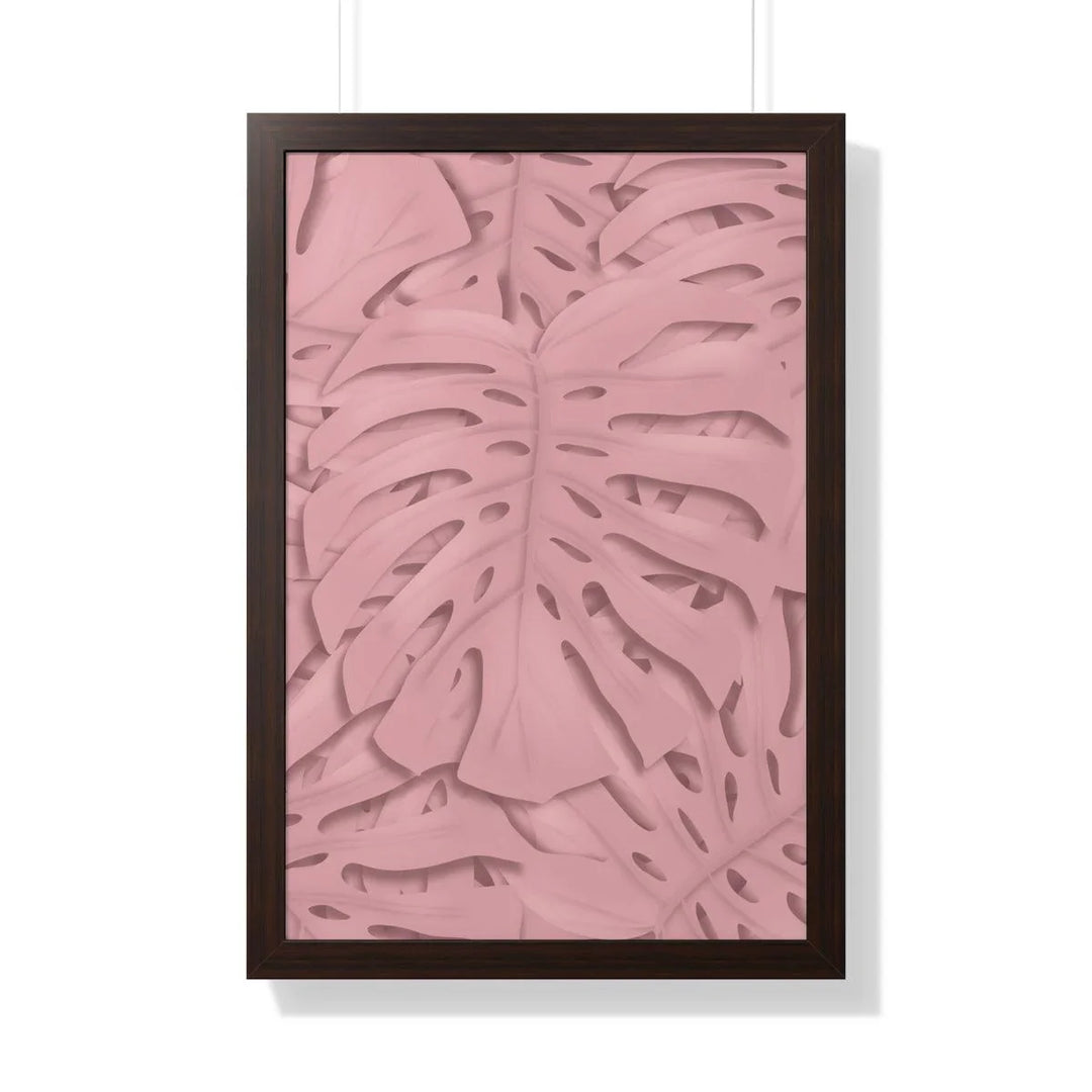 Soft Pink Monstera Framed Print, Poster, Laura Christine Photography & Design, Framed, Home & Living, Indoor, Paper, Posters, Laura Christine Photography & Design, laurachristinedesign.com