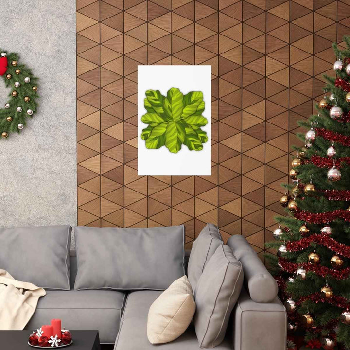 Calathea Yellow Fusion Print – Botanical Wall Art on Museum-Grade Paper Unframed - The Potted Pixel
