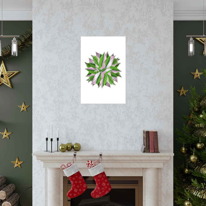 Syngonium Tricolor Botanical Print – Unframed Wall Art - The Potted Pixel