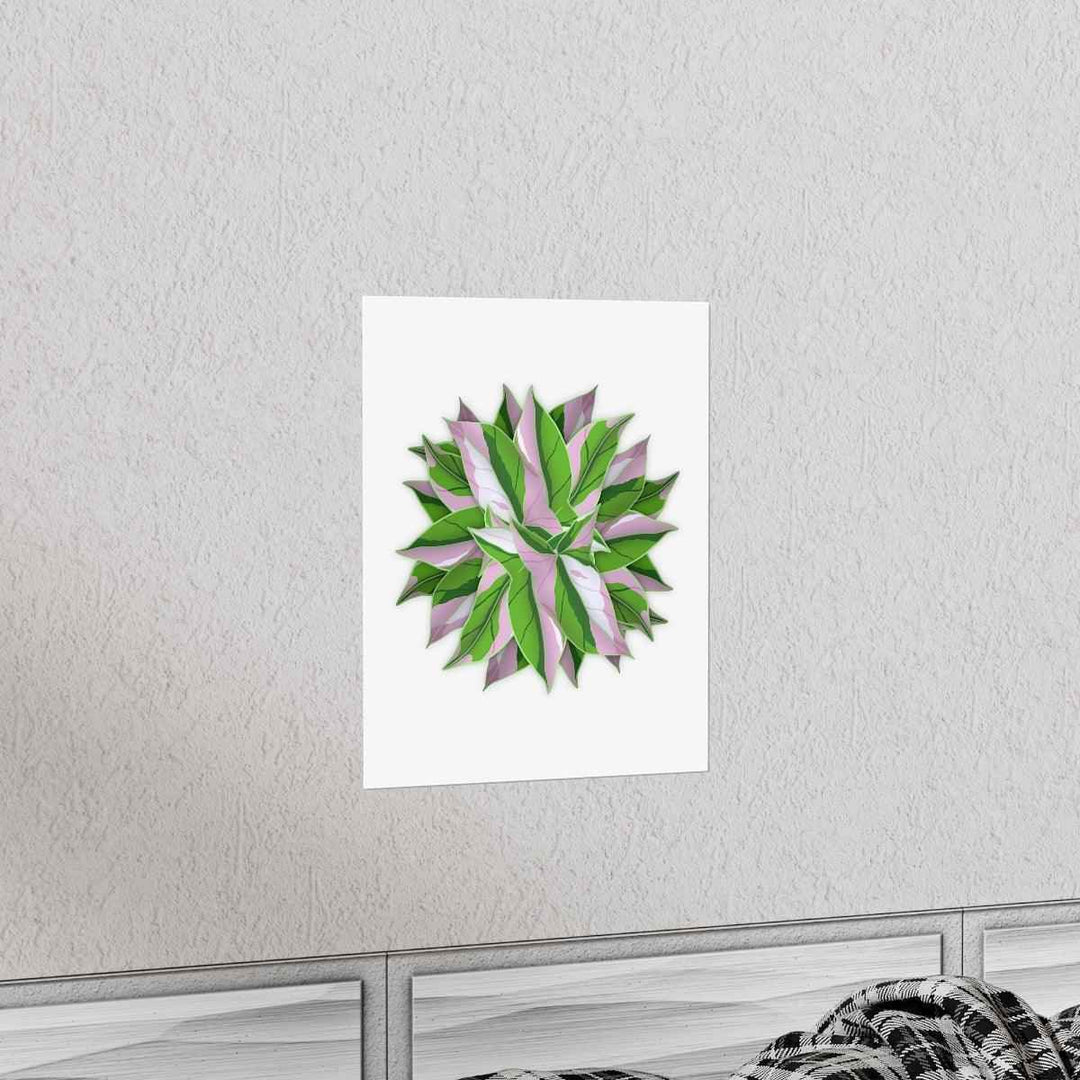 Syngonium Tricolor Botanical Print – Unframed Wall Art - The Potted Pixel