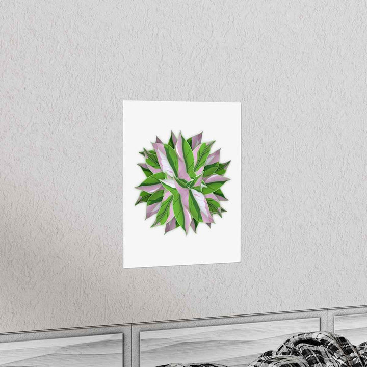 Syngonium Tricolor Botanical Print – Unframed Wall Art - The Potted Pixel