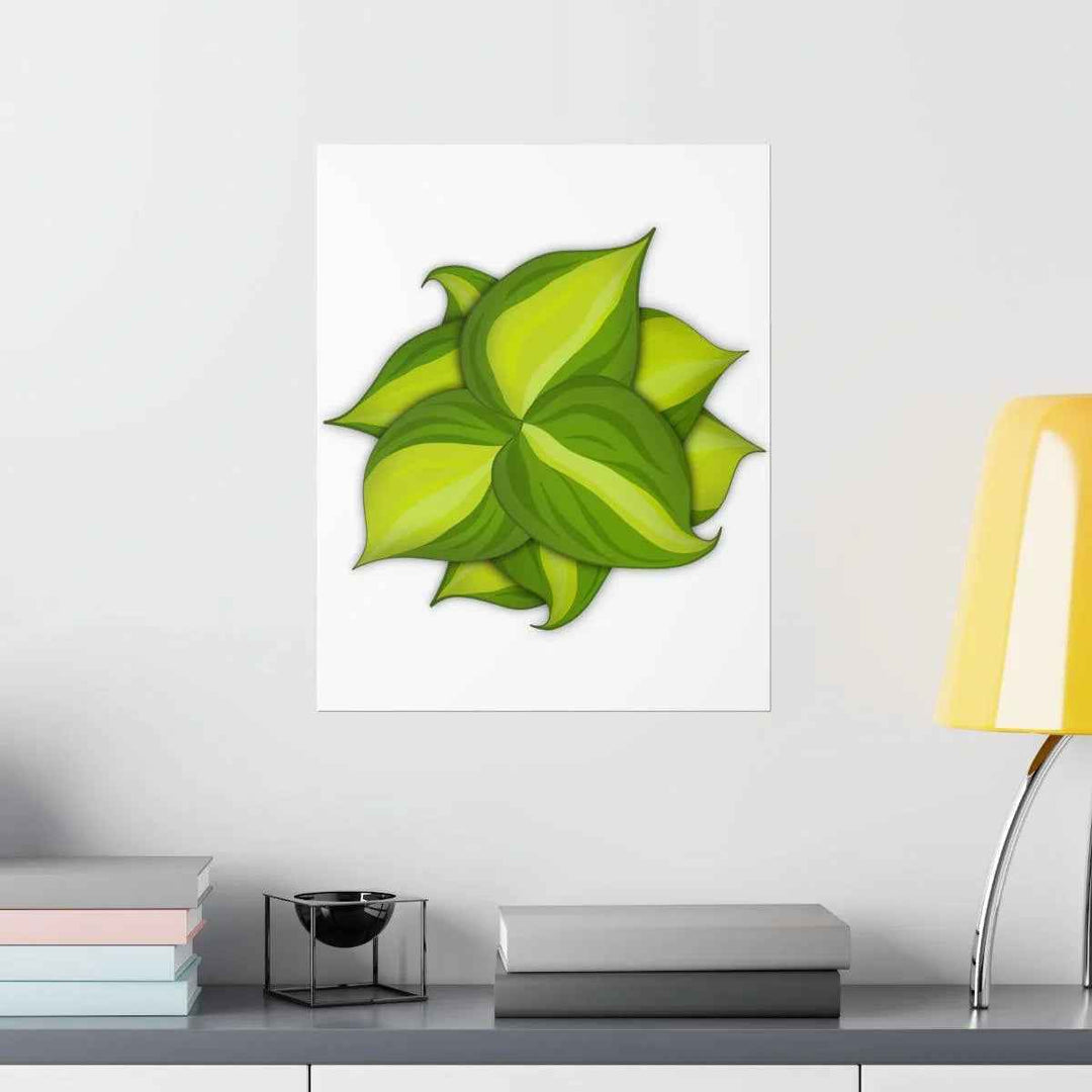 Philodendron Brasil Print – Botanical Wall Art on Museum Grade Paper Poster Unframed - The Potted Pixel