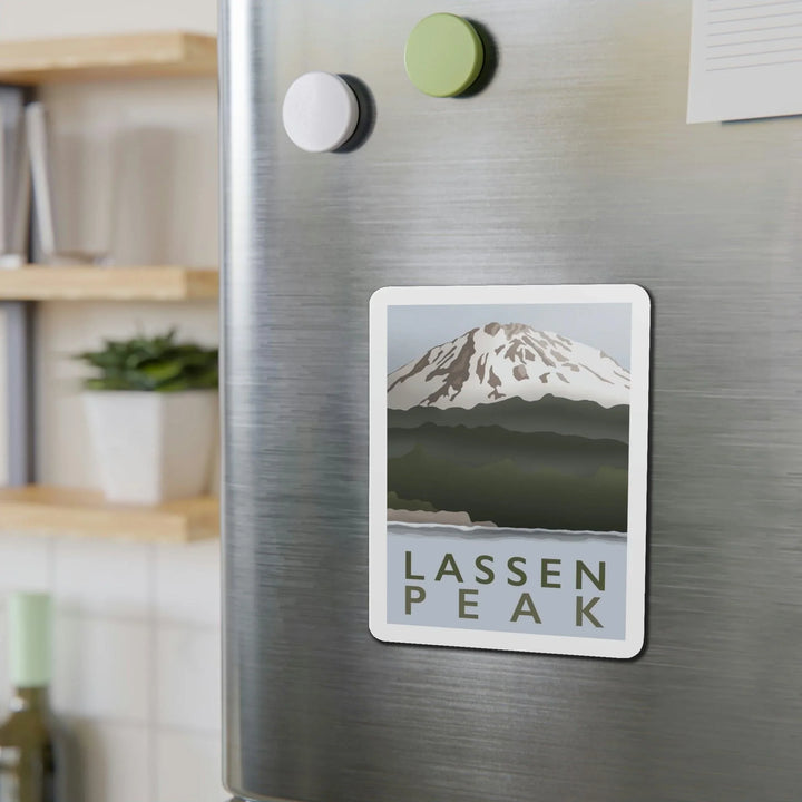 Lassen Peak Minimalist Magnet, Home Decor, Printify, Home & Living, Magnets, Magnets & Stickers, Valentine's Day promotion, Laura Christine Photography & Design, laurachristinedesign.com