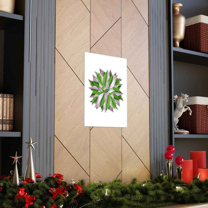 Syngonium Tricolor Botanical Print – Unframed Wall Art - The Potted Pixel