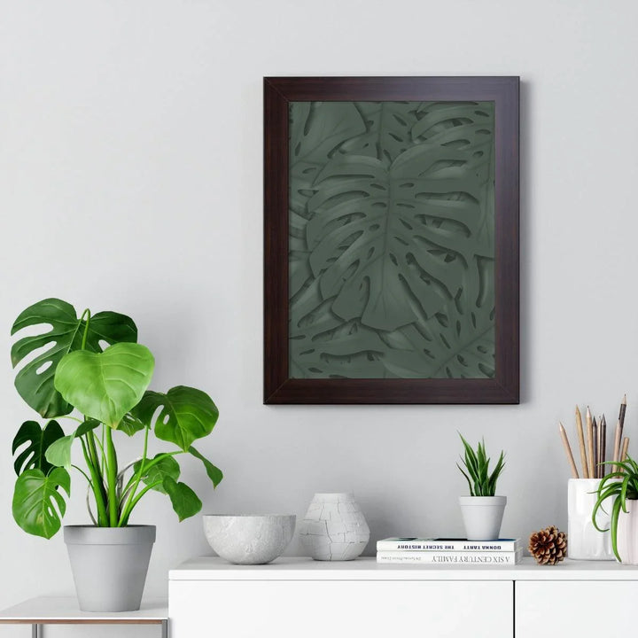 Deep Green Monstera Framed Print, Poster, Laura Christine Photography & Design, Framed, Home & Living, Indoor, Paper, Posters, Laura Christine Photography & Design, laurachristinedesign.com