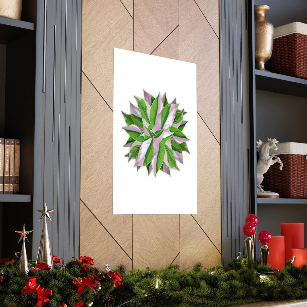 Syngonium Tricolor Botanical Print – Unframed Wall Art - The Potted Pixel