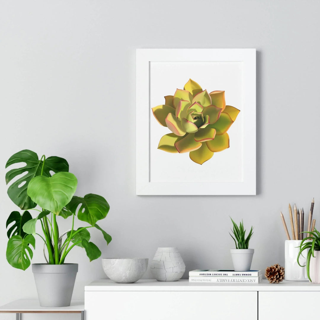 Noble Aeonium Succulent Framed Print, Poster, Printify, Framed, Home & Living, Indoor, Paper, Posters, Laura Christine Photography & Design, laurachristinedesign.com