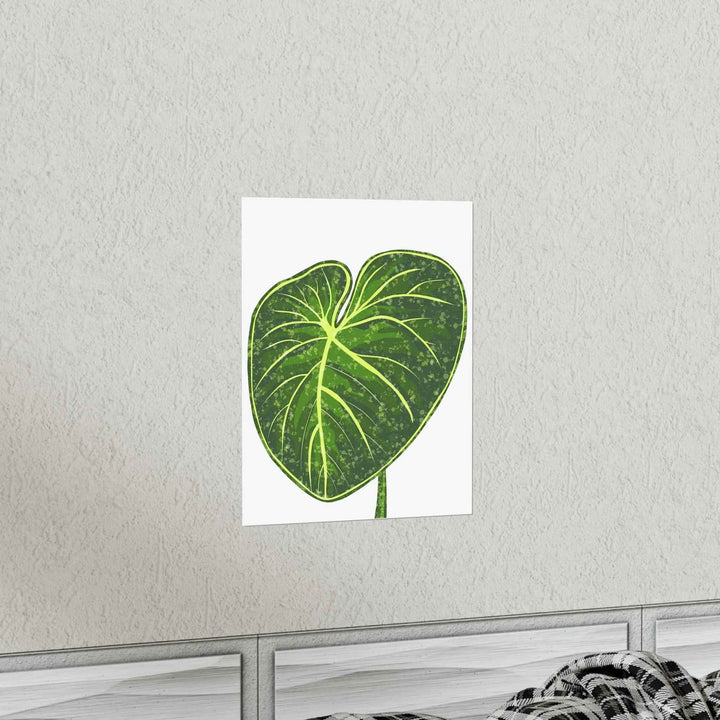 Philodendron Gloriosum Print Botanical Wall Art – Tropical Leaf Poster on Museum-Grade Paper - The Potted Pixel