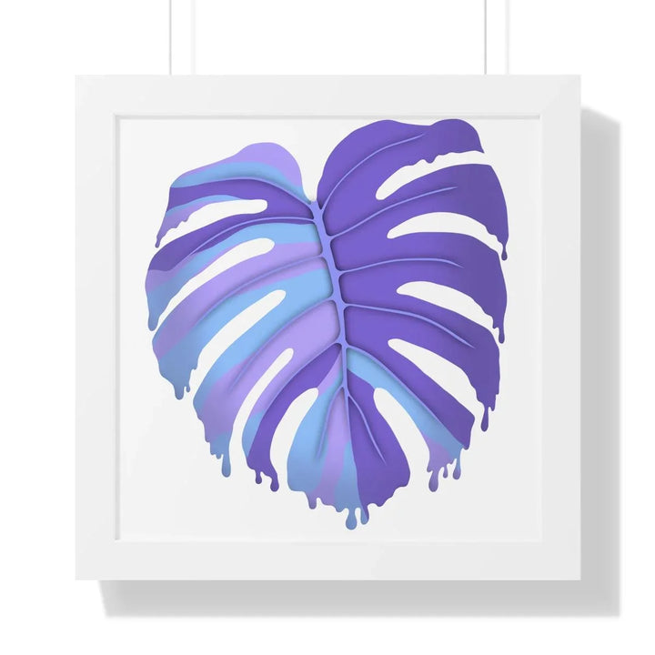 Melting Monstera (Purple) Framed Print, Poster, Laura Christine Photography & Design, Framed, Home & Living, Indoor, Paper, Posters, Laura Christine Photography & Design, laurachristinedesign.com