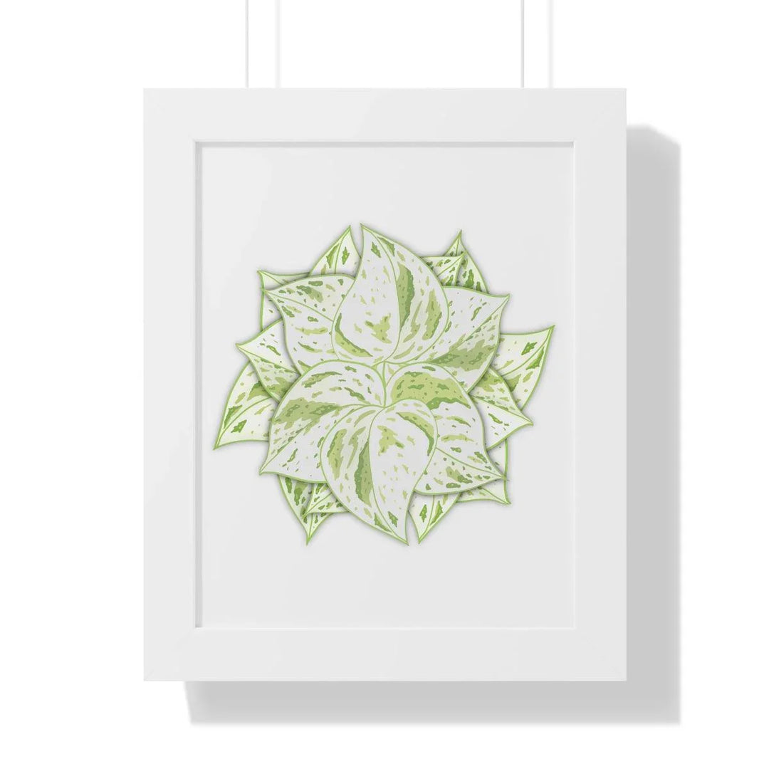 Snow Queen Pothos Framed Print, Poster, Laura Christine Photography & Design, Framed, Home & Living, Indoor, Paper, Posters, Laura Christine Photography & Design, laurachristinedesign.com