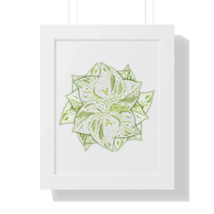 Snow Queen Pothos Framed Print, Poster, Laura Christine Photography & Design, Framed, Home & Living, Indoor, Paper, Posters, Laura Christine Photography & Design, laurachristinedesign.com