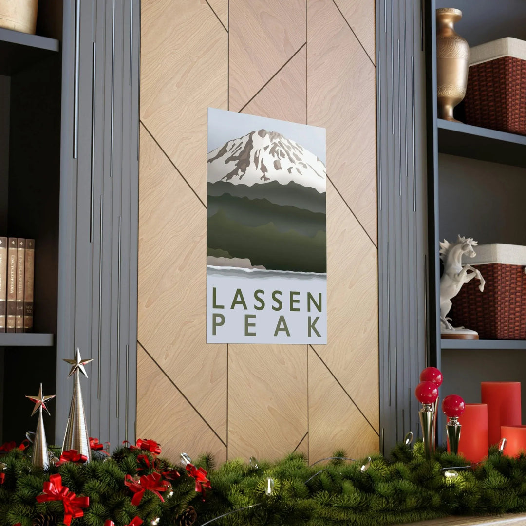 Lassen Peak Minimalist Print, Poster, Printify, Back to School, Home & Living, Indoor, Matte, Paper, Posters, Valentine's Day promotion, Laura Christine Photography & Design, laurachristinedesign.com