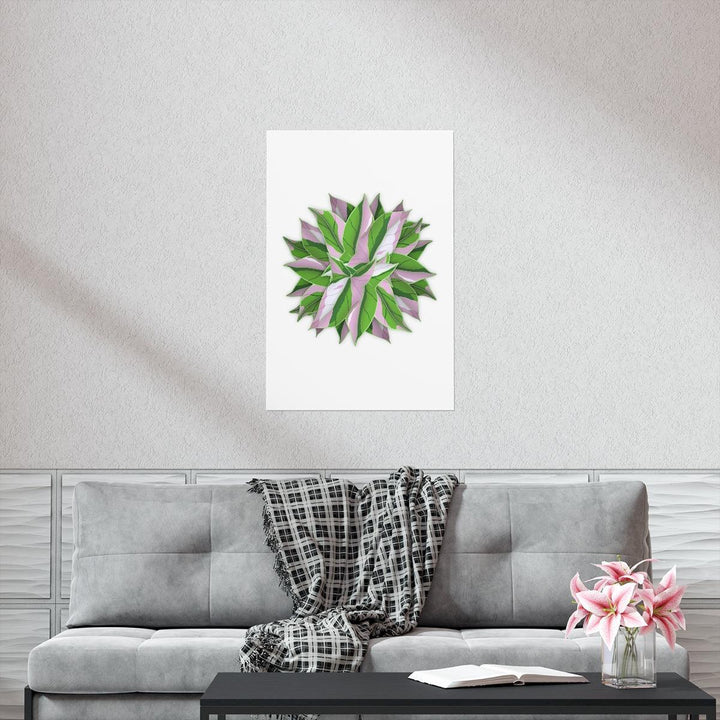 Syngonium Tricolor Botanical Print – Unframed Wall Art - The Potted Pixel