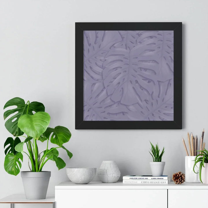Violet Monstera Framed Print, Poster, Laura Christine Photography & Design, Framed, Home & Living, Indoor, Paper, Posters, Laura Christine Photography & Design, laurachristinedesign.com