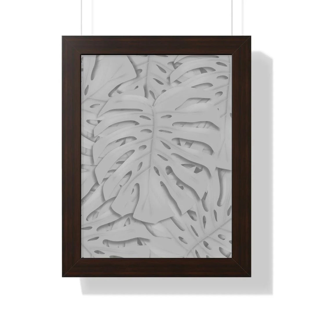 Soft Gray Monstera Framed Print, Poster, Laura Christine Photography & Design, Framed, Home & Living, Indoor, Paper, Posters, Laura Christine Photography & Design, laurachristinedesign.com