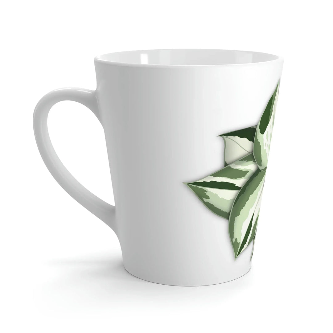 Manjula Pothos Mug – 12 Oz Ceramic Coffee Cup With Heart Shaped Leaves - The Potted Pixel