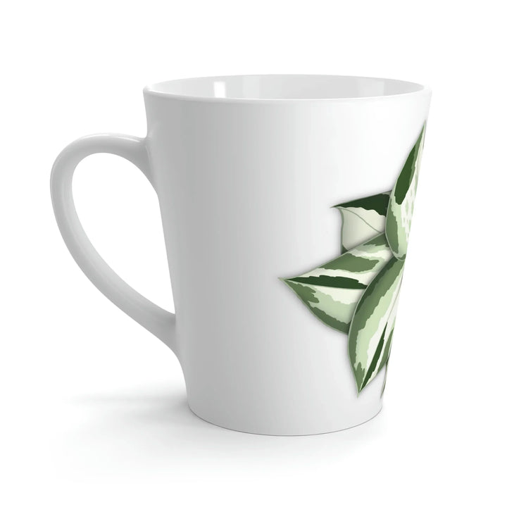 Manjula Pothos Mug – 12 Oz Ceramic Coffee Cup With Heart Shaped Leaves - The Potted Pixel