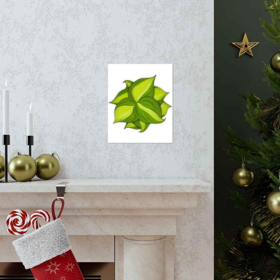 Philodendron Brasil Print – Botanical Wall Art on Museum Grade Paper Poster Unframed - The Potted Pixel