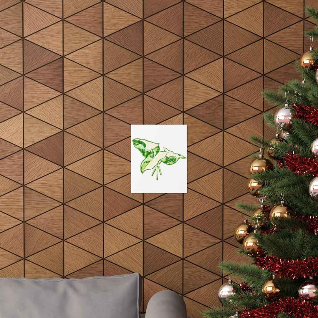 Marble Syngonium Print – Botanical Wall Art on Museum Grade Paper | Matte Finish Unframed - The Potted Pixel