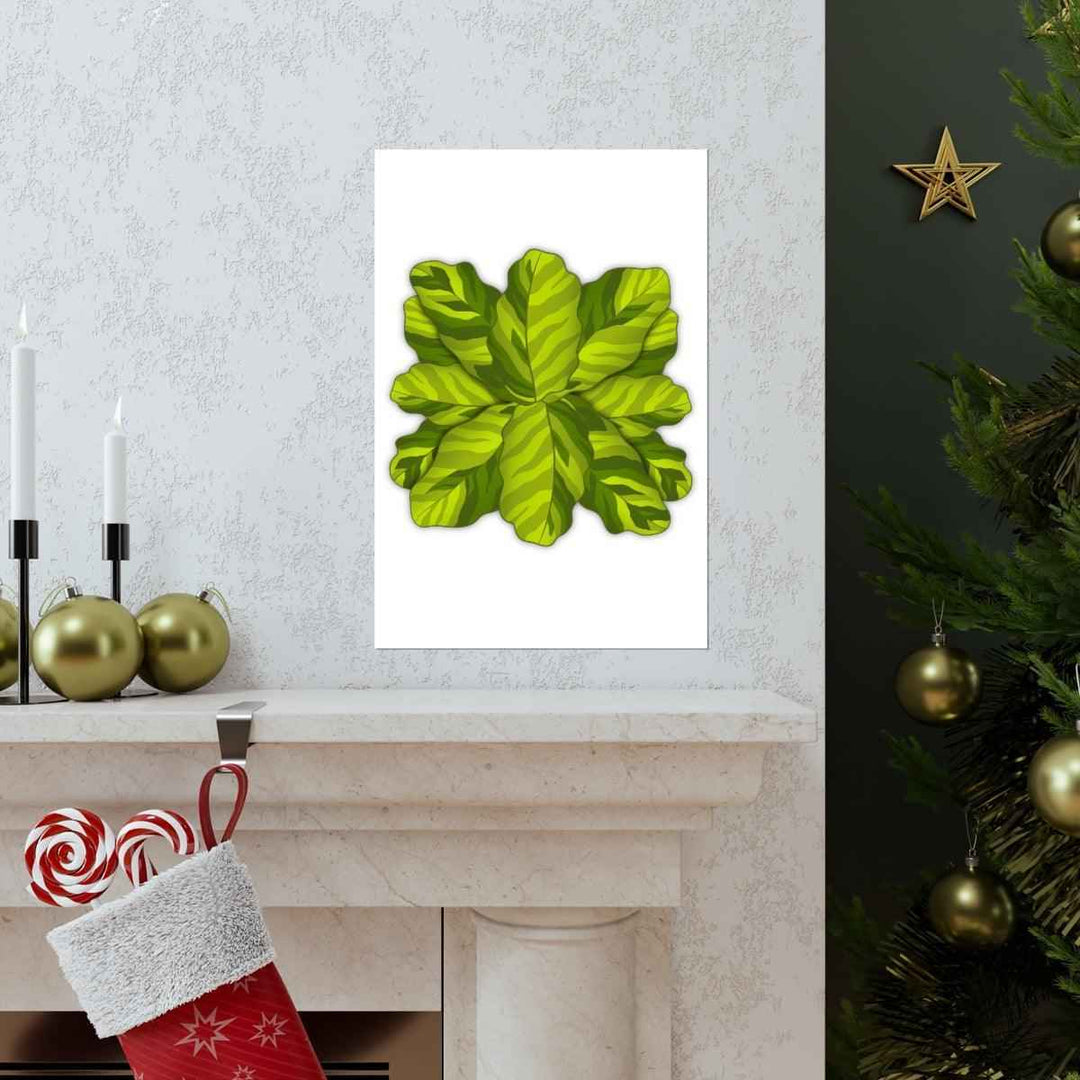 Calathea Yellow Fusion Print – Botanical Wall Art on Museum-Grade Paper Unframed - The Potted Pixel