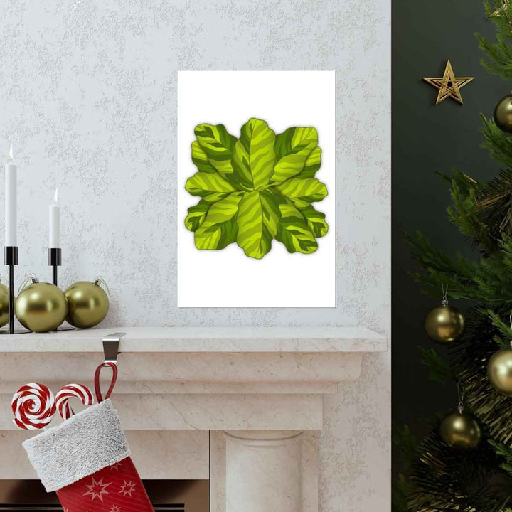 Calathea Yellow Fusion Print – Botanical Wall Art on Museum-Grade Paper Unframed - The Potted Pixel