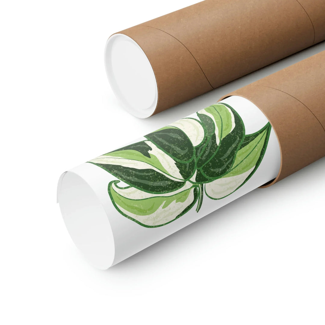 Philodendron Cream Splash Print Variegated Philodendron Poster On Museum Grade Paper Unframed