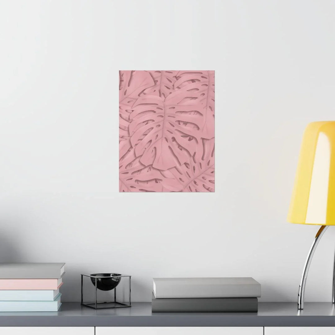Soft Pink Monstera Print, Poster, Laura Christine Photography & Design, Back to School, Home & Living, Indoor, Matte, Paper, Posters, Valentine's Day promotion, Laura Christine Photography & Design, laurachristinedesign.com