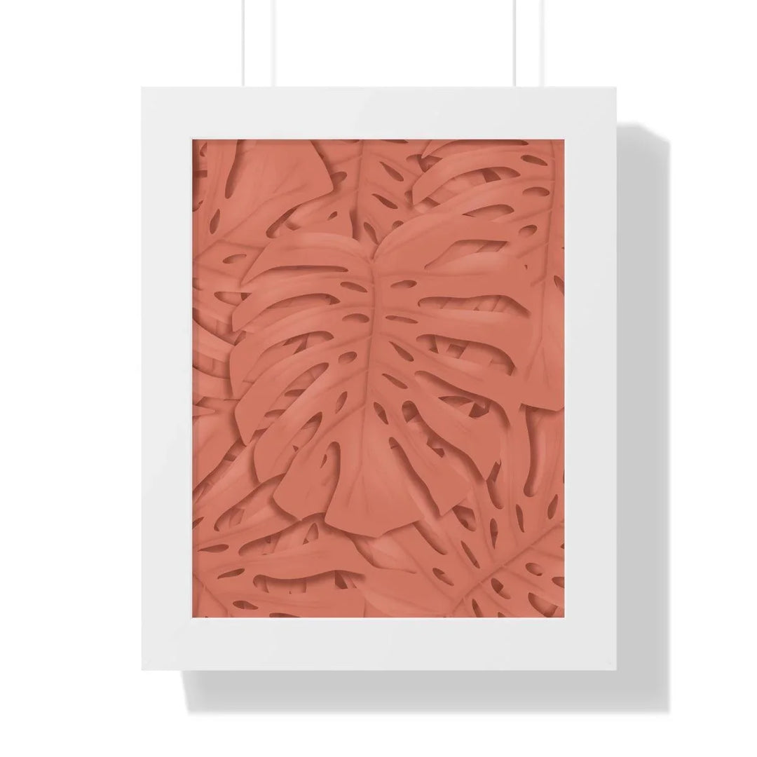 Coral Monstera Framed Print, Poster, Laura Christine Photography & Design, Framed, Home & Living, Indoor, Paper, Posters, Laura Christine Photography & Design, laurachristinedesign.com