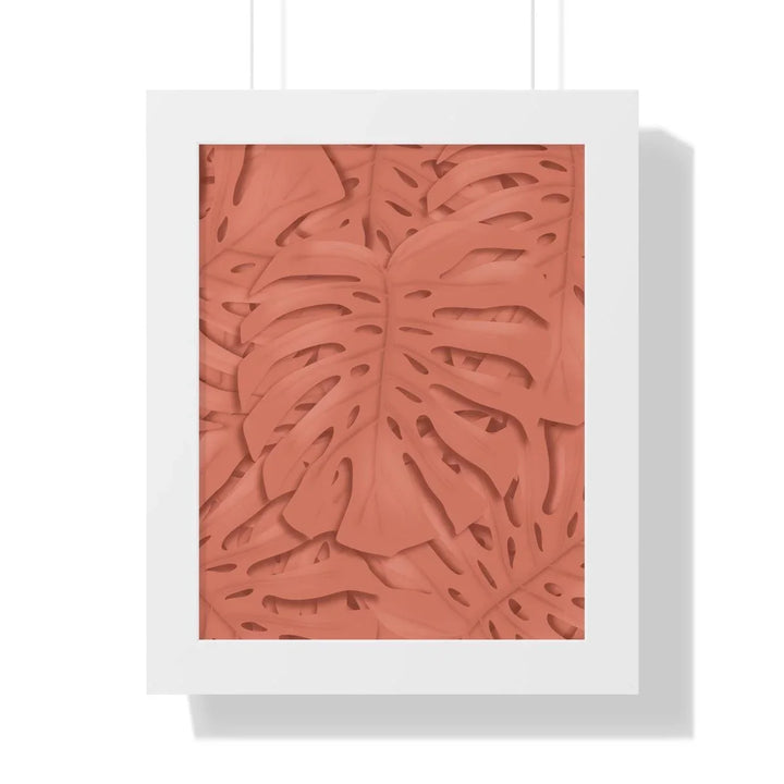 Coral Monstera Framed Print, Poster, Laura Christine Photography & Design, Framed, Home & Living, Indoor, Paper, Posters, Laura Christine Photography & Design, laurachristinedesign.com
