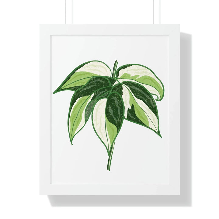 Philodendron 'Cream Splash' Framed Print, Poster, Printify, Framed, Home & Living, Indoor, Paper, Posters, Laura Christine Photography & Design, laurachristinedesign.com