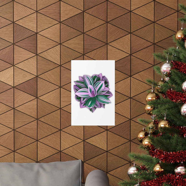 Tradescantia Nanouk Print – Botanical Wall Art on Museum-Grade Paper Poster Unframed - The Potted Pixel