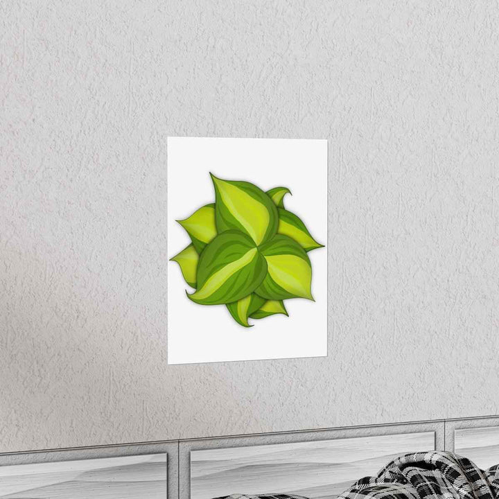 Philodendron Brasil Print – Botanical Wall Art on Museum Grade Paper Poster Unframed - The Potted Pixel