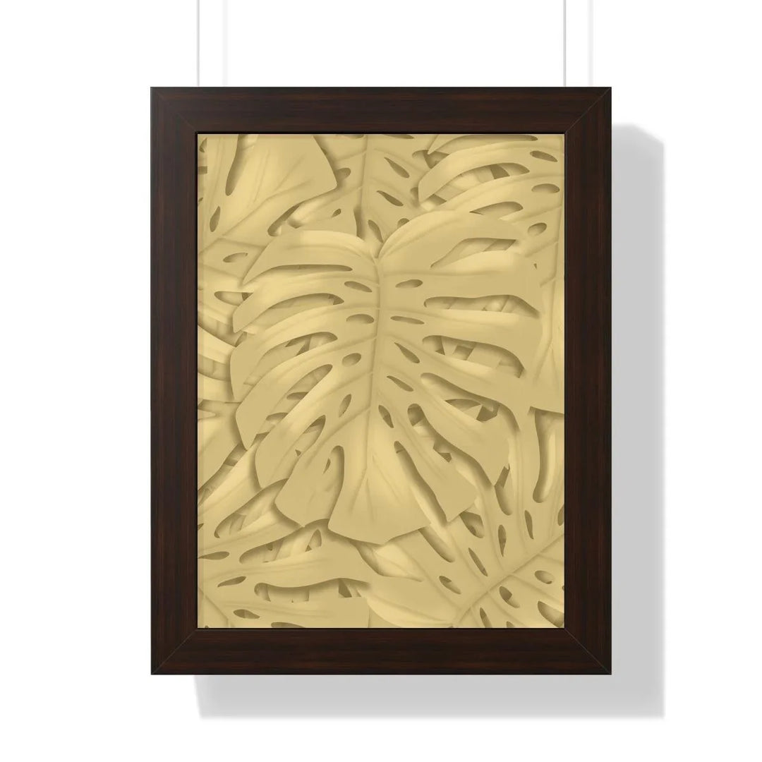 Golden Monstera Framed Print, Poster, Laura Christine Photography & Design, Framed, Home & Living, Indoor, Paper, Posters, Laura Christine Photography & Design, laurachristinedesign.com