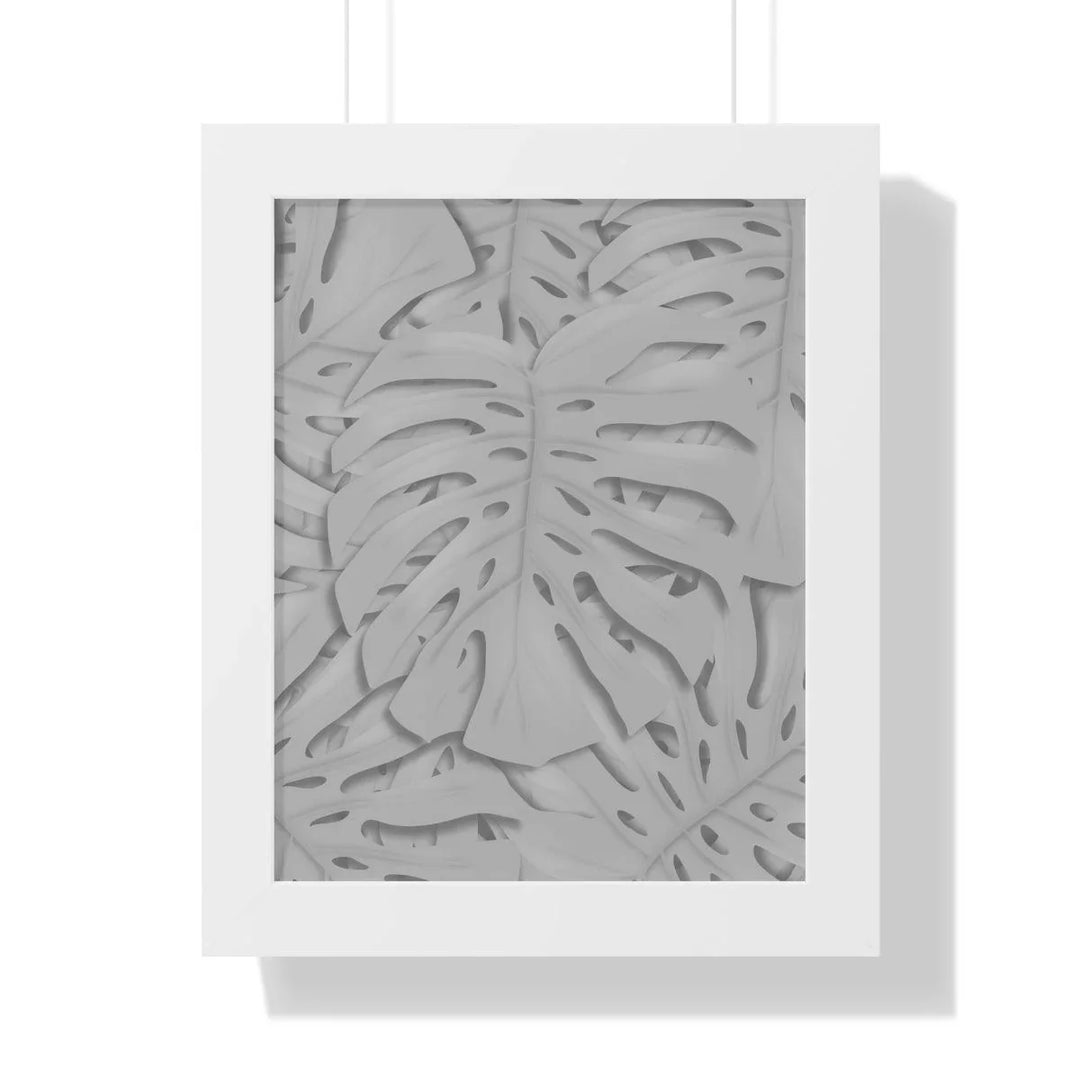 Soft Gray Monstera Framed Print, Poster, Laura Christine Photography & Design, Framed, Home & Living, Indoor, Paper, Posters, Laura Christine Photography & Design, laurachristinedesign.com