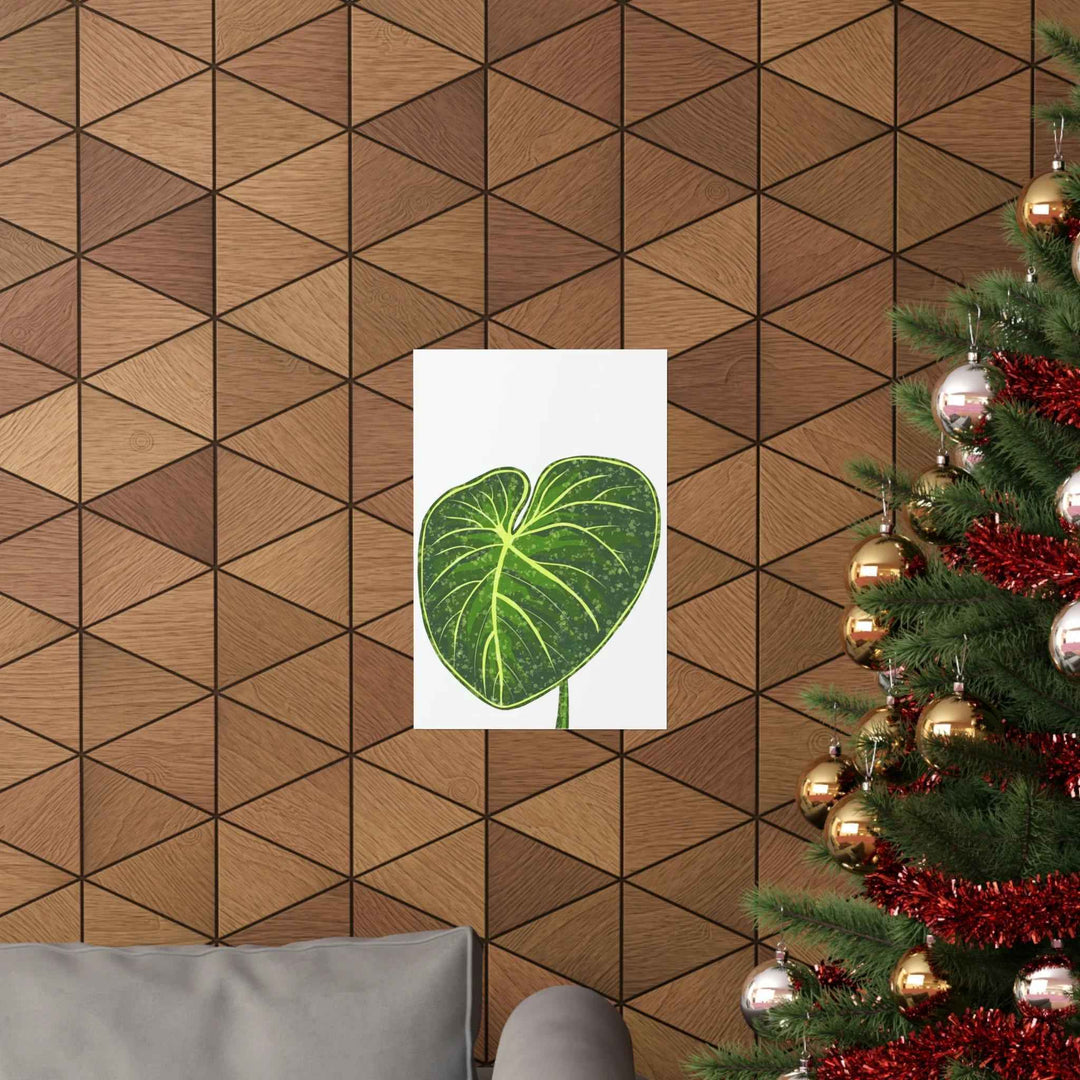 Philodendron Gloriosum Print Botanical Wall Art – Tropical Leaf Poster on Museum-Grade Paper - The Potted Pixel
