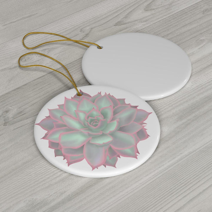 Graptopetalum 'Murasaki' Succulent Ceramic Ornament, Home Decor, Laura Christine Photography & Design, Ceramic, Christmas, Glossy, Holiday Picks, Home & Living, ornament, Ornaments, Seasonal Decorations, Laura Christine Photography & Design, laurachristinedesign.com