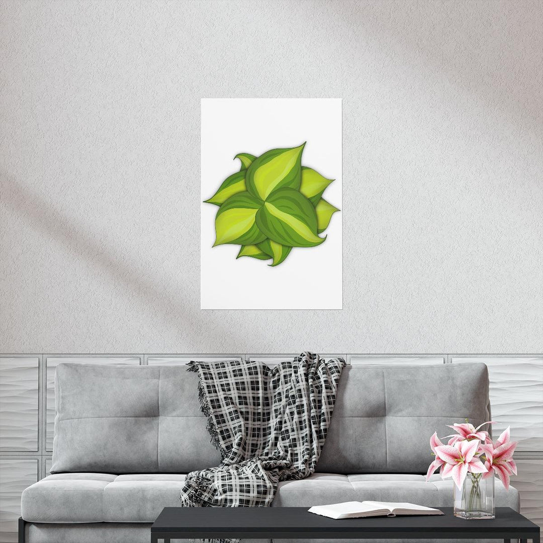 Philodendron Brasil Print – Botanical Wall Art on Museum Grade Paper Poster Unframed - The Potted Pixel