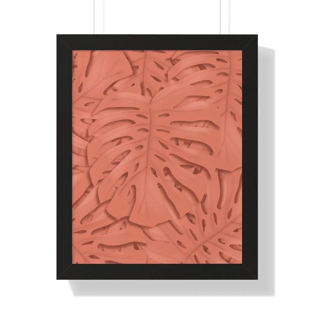 Coral Monstera Framed Print, Poster, Laura Christine Photography & Design, Framed, Home & Living, Indoor, Paper, Posters, Laura Christine Photography & Design, laurachristinedesign.com