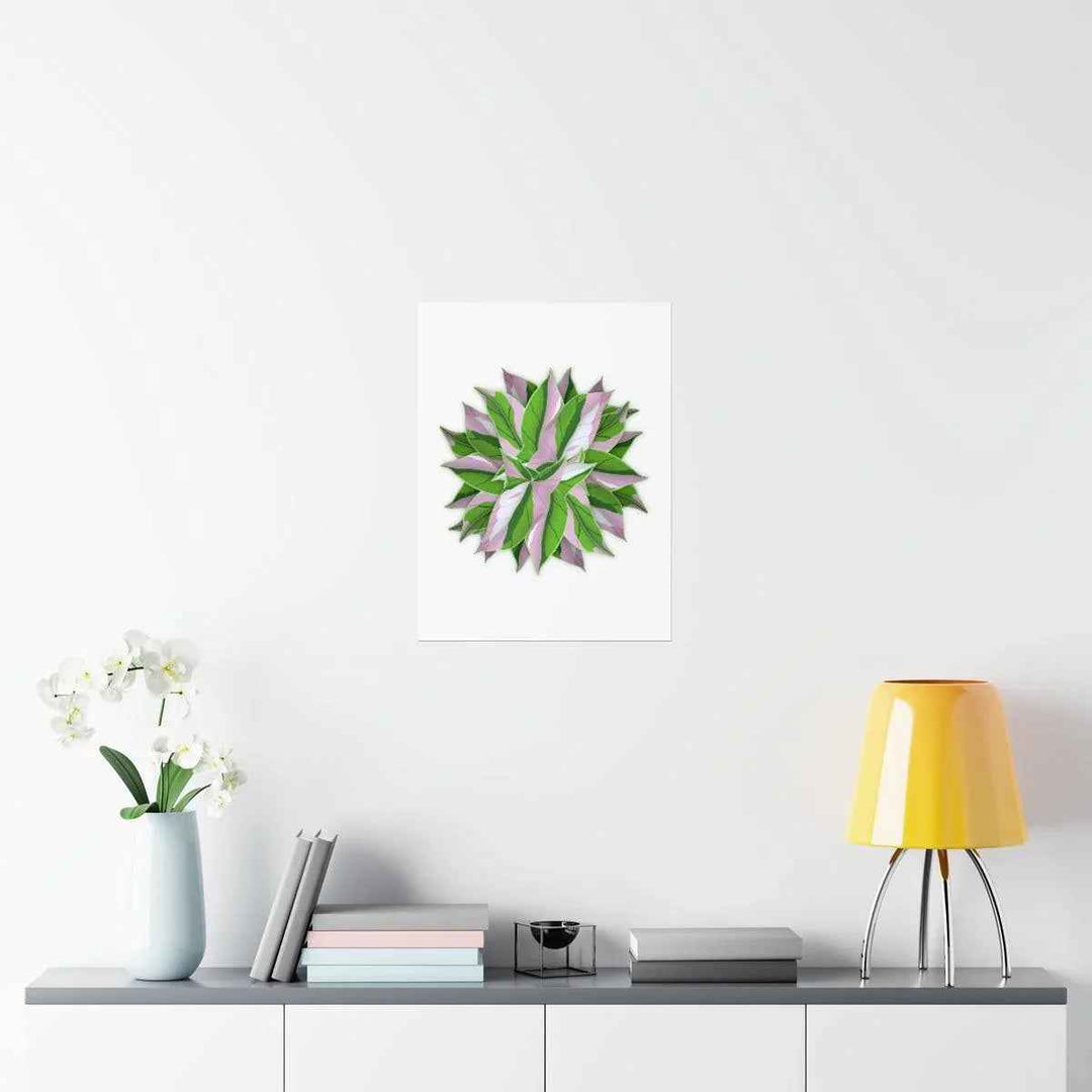 Syngonium Tricolor Botanical Print – Unframed Wall Art - The Potted Pixel