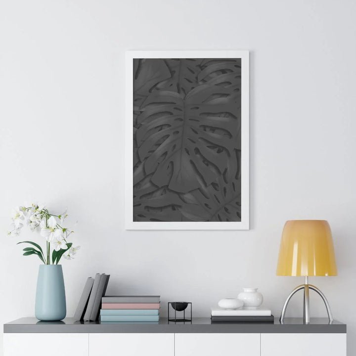 Charcoal Monstera Framed Print, Poster, Laura Christine Photography & Design, Framed, Home & Living, Indoor, Paper, Posters, Laura Christine Photography & Design, laurachristinedesign.com
