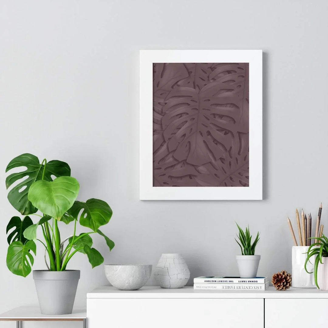 Merlot Monstera Framed Print, Poster, Laura Christine Photography & Design, Framed, Home & Living, Indoor, Paper, Posters, Laura Christine Photography & Design, laurachristinedesign.com