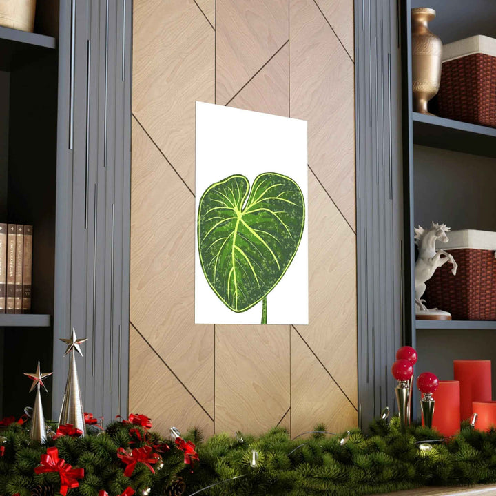 Philodendron Gloriosum Print Botanical Wall Art – Tropical Leaf Poster on Museum-Grade Paper - The Potted Pixel