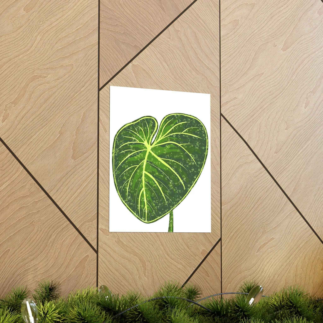 Philodendron Gloriosum Print Botanical Wall Art – Tropical Leaf Poster on Museum-Grade Paper - The Potted Pixel