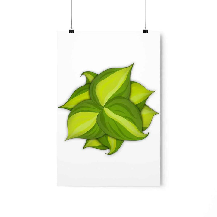 Philodendron Brasil Print – Botanical Wall Art on Museum Grade Paper Poster Unframed - The Potted Pixel