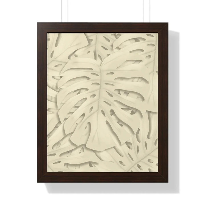 Soft Beige Monstera Framed Print, Poster, Laura Christine Photography & Design, Framed, Home & Living, Indoor, Paper, Posters, Laura Christine Photography & Design, laurachristinedesign.com