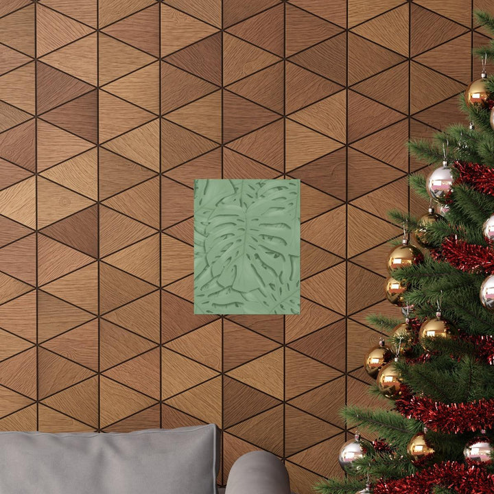 Deep Sage Monstera Pattern Print, Poster, Laura Christine Photography & Design, Back to School, Home & Living, Indoor, Matte, Paper, Posters, Valentine's Day promotion, Laura Christine Photography & Design, laurachristinedesign.com