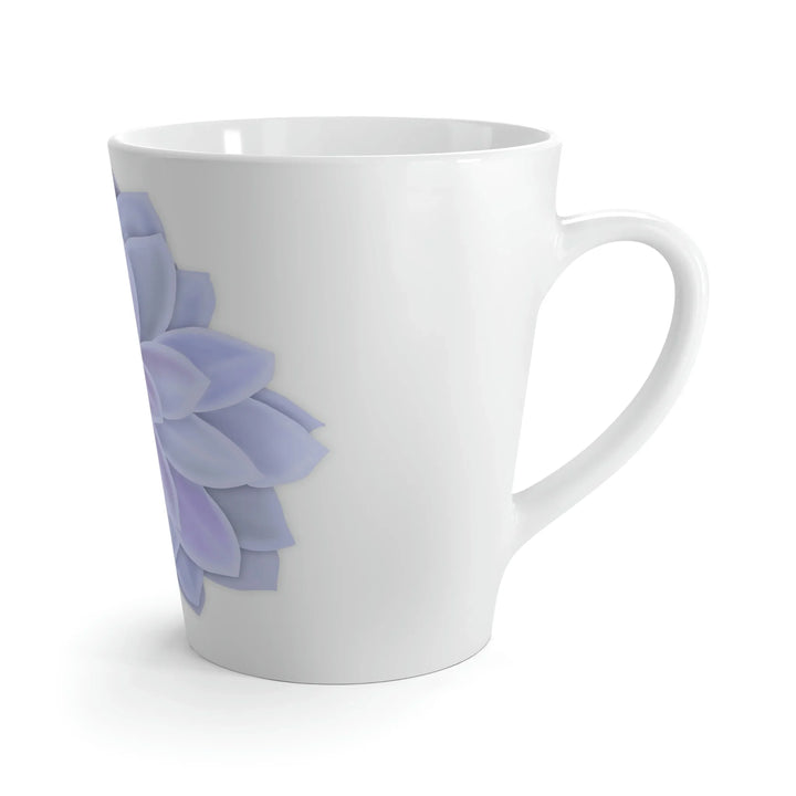Succulent Floral Mug 12 Oz Durable Ceramic Coffee Cup With Easy Grip Handle In Pastel Design